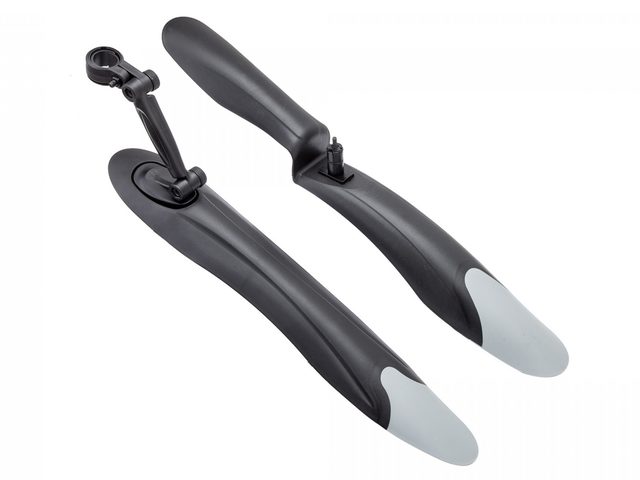Крылья пластик к-т. переднее, заднее, 24"-26", цвет: черный, MG-XGNB-039-1