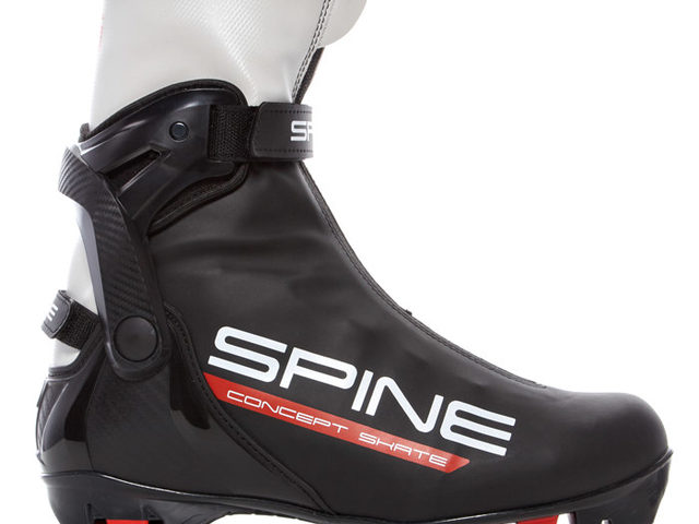 Лыжные ботинки SPINE NNN Concept Skate (296-22) (черный/красный) (_47)
